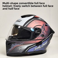 Casque de moto modulaire 3C en mousse ABS, double visière relevable, chaud pour l'hiver, anti-buée, unisexe, scooter, intégral, sécurité DOT