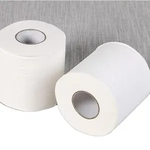Rolo de papel higiênico personalizado OEM 2024 com bolinhas em relevo para atacado rolo de papel de celulose virgem com 2 camadas