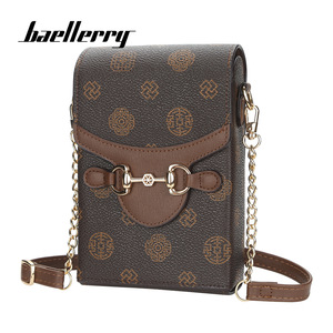 Baellerry Women's Mini Crossbody Bag Pu Leather Chain Strap <b>Phone</b> Bag <b>Retro</b> Style Everyday Use - Product Image 1