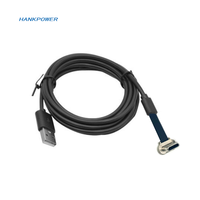 OEM Factory kabel ekstensi FPV USB C lembut, kabel ekstensi FPV pengisi daya datar 1M 2M 3M sudut kanan Tipe C 2PIN