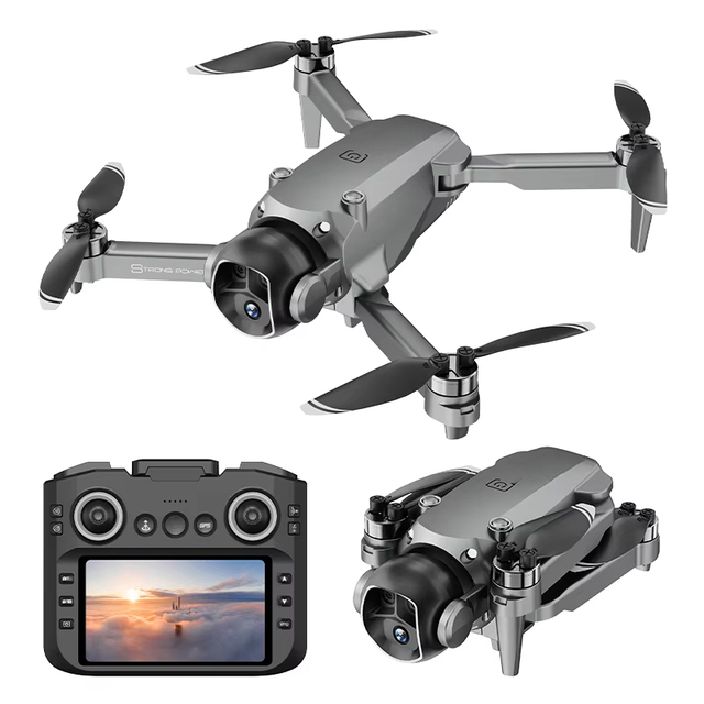 10 Inch Mini Drone With Adjustable High Definition Camera GPS Brushless Motor Foldable Body Remote Control Speed Regulation
