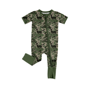 Combinaison courte à manches courtes pour bébé, enfant, garçon, motif camouflage vert cerf, vente en gros, SR4207 - Product Image 4