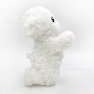 Oveja de peluche de juguete estándar de comercio exterior, muñeco de cordero cepillado, juguete de animal de peluche rizado Rosa basado en imágenes y muestras. - Product Image 5