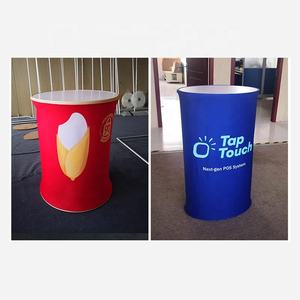 Support de promotion Présentoir de table de promotion ABS, salon professionnel portable <span class=keywords><strong>Comptoir</strong></span> de promotion de barre pop-up ovale pliant - Product Image 2