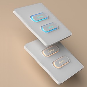 Interrupteur tactile Tuya Zigbee 1 bouton, panneau en verre blanc/gris, norme britannique, pour maison intelligente - Product Image 3