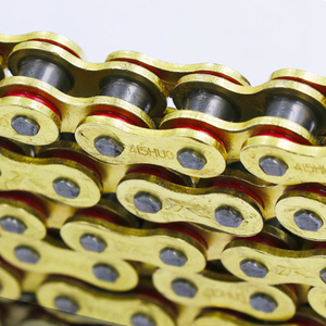 Fabricación de <span class=keywords><strong>Cadena</strong></span> de Motocicleta de Alta Resistencia Calidad OEM 428 428H <span class=keywords><strong>520</strong></span> 520H 122L 124L 128L 110L 118L 132L <span class=keywords><strong>Cadena</strong></span> Dorada con O-Ring - Product Image 4