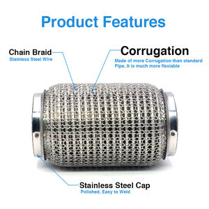 Yüksek kalite yeni paslanmaz çelik egzoz <span class=keywords><strong>Flex</strong></span> boruları interlok egzoz <span class=keywords><strong>Flex</strong></span> çoğaltıcı oto egzoz esnek tüpler - Product Image 2