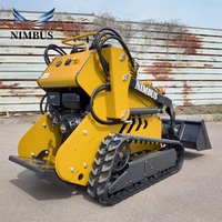 NIMBUS CE Approved Skid Steer Loader yang Dapat Disesuaikan dengan Kondisi Kerja Kompleks dan Keras untuk Teknik Pemkot Skid Steer Loader