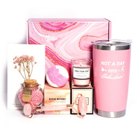 Rosen-Duft Maßgeschneidertes Aromaset Einfacher Stil Badezimmer-Geschenkset Natürliche Kerze Roll-on Salz-Kugeln Badebomben Körper- und Heim-Spa