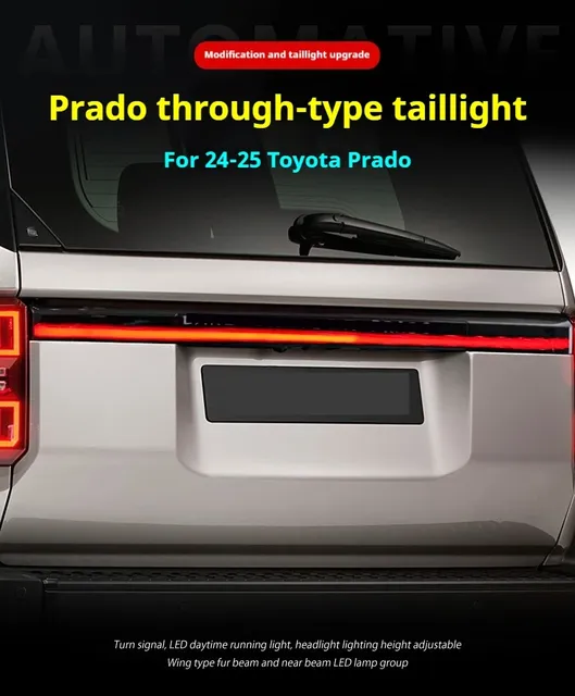 New Red LED Retrofit Taillights for Prado LC250 2024-2025 Plug & Play 1 Year Warranty
