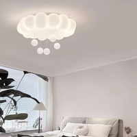 Nouvelles lampes de plafond créatives à intensité variable, style moderne crème, pour chambre et salon, décoration intérieure, effet nuage de bulles