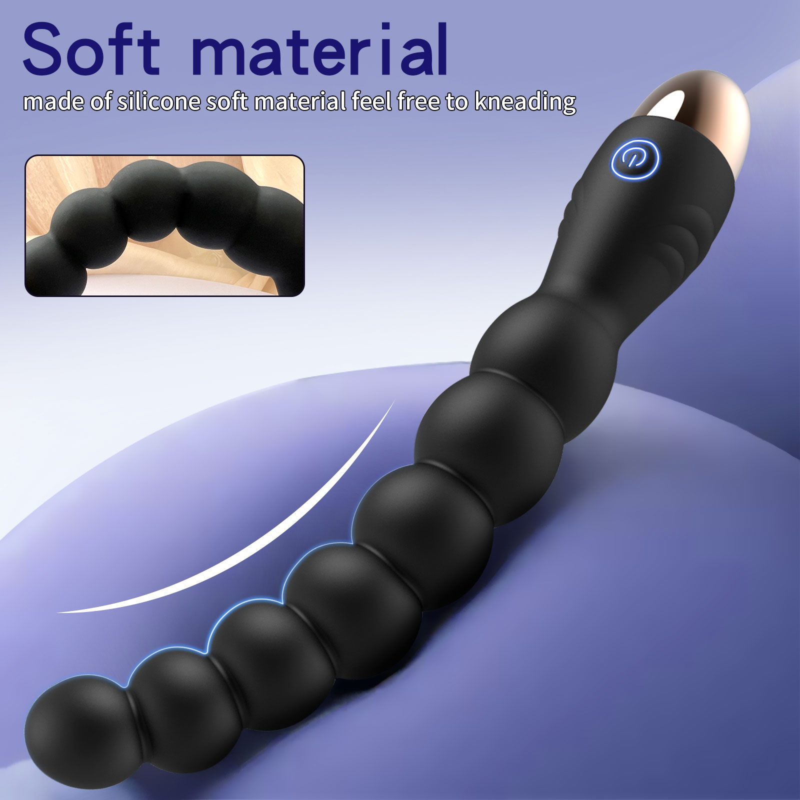 Buy In Bulk Silicone Vibrating Anal Beads Waterproof For Outdoor Use
