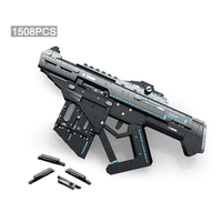 Reobrix 77007 Armas Militares, Pistola de Expulsión de Munición, Modelo de Armas de Fuego MOC, 1508 Piezas, Bloques de Construcción, Juguetes