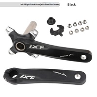 Manivelle de vélo de montagne et de route DFJ en alliage d'aluminium, longueur 170 mm, conception intégrée creuse, roulement haute résistance