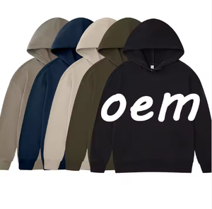 Dropshipping en gros, sweats à capuche 100% coton, haute qualité, sweats à capuche surdimensionnés personnalisés populaires pour hommes et femmes - Product Image 1