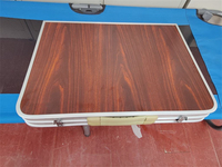 Table de camping pliante de pique-nique en aluminium réglable en aluminium pour l'intérieur ultraléger léger pour le camping, 120cm
