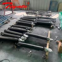 Vérin hydraulique soudé avec capot anti-poussière et capteur de déplacement, retour de position à double extrémité, vérin hydraulique