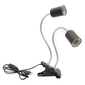 <span class=keywords><strong>Lampe</strong></span> chauffante à double tête <span class=keywords><strong>avec</strong></span> <span class=keywords><strong>pince</strong></span> UVA UVB Reptile Light pour tortue lézard serpent - Product Image 1
