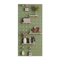 Organisateur mural nordique DIY avec crochets, kit d'organisation en plastique pour accessoires de cuisine et rangement