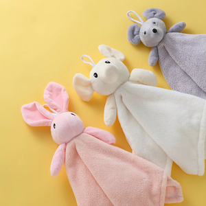 Toallitas de Mano con Diseño de Animales Adorables, de Tela Coral de Alta Densidad, Gran Absorción de Agua, Patrón de Dibujos Animados, Sin Pelusas, Doble Grosor - Product Image 1