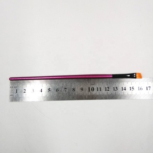 Pequeño ángulo de corte cepillo vegano naranja sintético plana ángulo delineador de ojos cepillo de cejas de precisión para cejas - Product Image 6