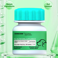 Remède pour les boules de poils de chat, reconstituant, élimination douce des poils, complément alimentaire pour la santé digestive, protection intestinale, formule probiotique en poudre