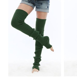 Jambières en tricot torsadé pour femmes, longues chaussettes chaudes sans pieds pour les cuisses - Product Image 3