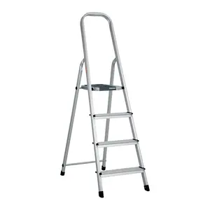 Escalera Tubular Plegable MASTER 2, 4 Peldaños, Aluminio, TRUPER - Product Image 1