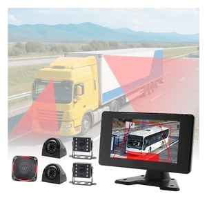 4G ADAS 4Ch Mobile DVR Security Kit Solar Wireless Reverse Backup Camera Monitor System For Truck Bus Mirror Dash Cam - Product Image 1