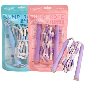 Adjustable Jump <b>Rope</b> For Kids With Soft Bamboo Joint Fitness <b>Exercise</b> Equipment Blue Pink Purple Color Options - Product Image 2