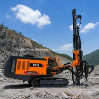 Foreuse DTH intelligente à chenilles diesel Kaishan KT12i, haute pression, profondeur de forage automatique 32m, diamètre de forage 115-152mm