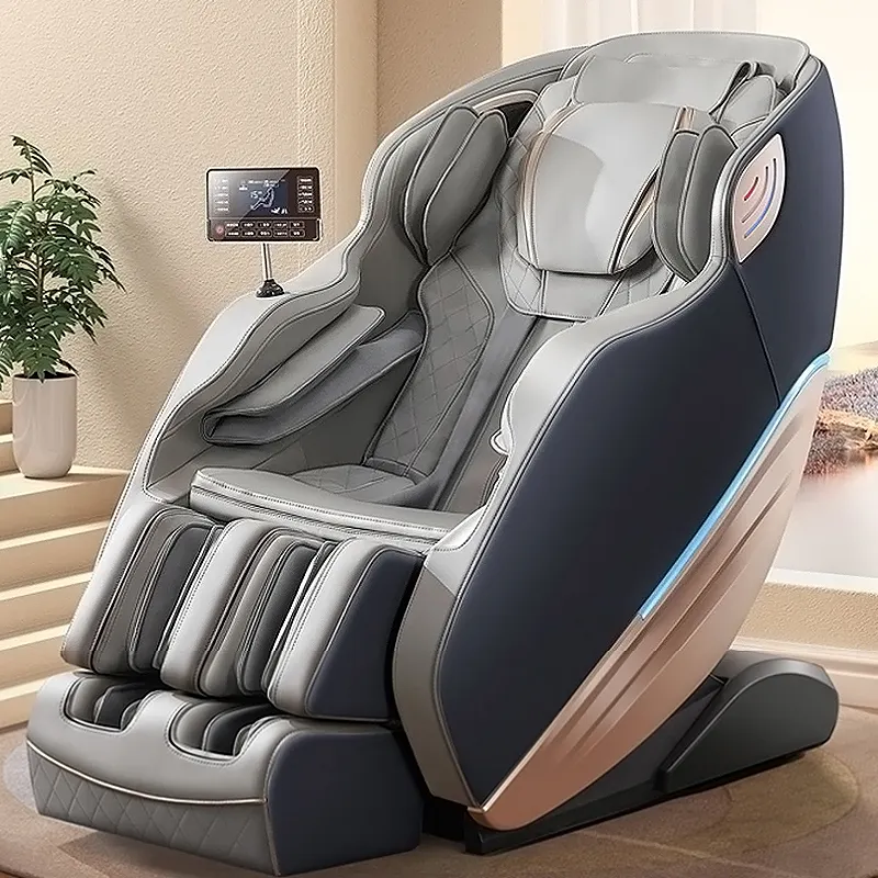 Massage professionnel meilleur gris zéro gravité toucher humain Stretch 4D piste dernière chaise de Massage électronique masseur de corps