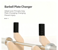 Barre de levage portable en bois robuste et antidérapante pour soulevé de terre, idéale pour la musculation à domicile et en salle de sport