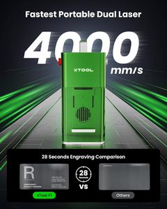 Xtool F1 2-in-1 laser kép Engraver, tốc độ <span class=keywords><strong>s</strong></span>ét xách tay máy khắc laser, Ultra HD <span class=keywords><strong>s</strong></span>ợi Laser Engraver - Product Image 2