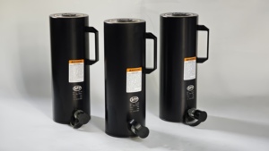 Cilindro hidráulico de aluminio de acción simple RAC10010, 100 toneladas, carrera de 250 mm, pistón hidráulico de alta resistencia compatible con Enerpac - Product Image 5