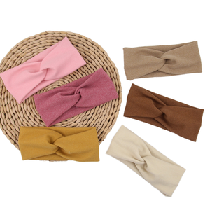 Winter Hot Selling Super Soft High Stretch Twist <strong>Headband</strong> for <strong>Baby</strong> Girls Warm Hairband Accessories Wholesale - Product Image 1
