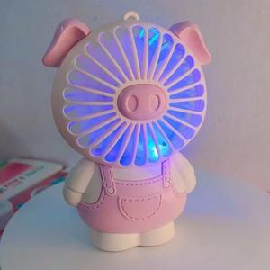 Mini USB ricarica estate camera dei bambini ventilatore luce da tavolo cartone animato simpatico animale Scooter ricarica piccolo ventilatore - Product Image 2
