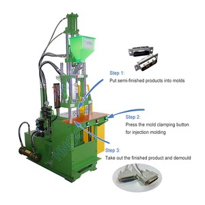 Hnoc 35ton 3 pin PVC cắm mini ổ cắm làm cho máy nhựa của nhãn hiệu bánh xe nối cáp đúc máy - Product Image 5