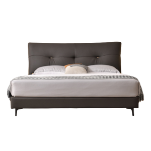 Letto King-Size in vera pelle di alta qualità colomba letto Super morbido grande adatto per camere da letto o appartamenti padronali - Product Image 2