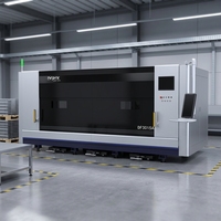 Machine de découpe laser à fibre fermée 6000W 3015 CNC pour tôles métalliques, avec servomoteur Yaskawa et rail de guidage HIWIN, pour acier, fer et aluminium