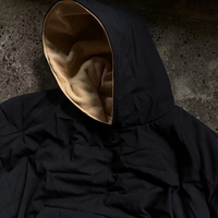 Sweat à capuche zippé personnalisé avec cagoule intégrée, double couche, épais, coupe oversize, style Techwear Streetwear, avec logo personnalisé, vente en gros