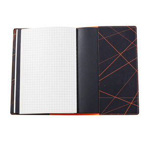 LABON — Journal de voyage en cuir personnalisable, agenda de voyage, feuille d'or, avec papier de recharge - Product Image 4