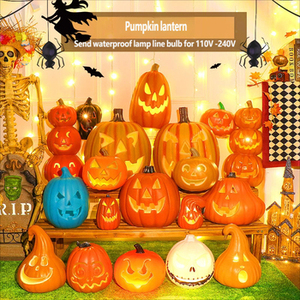 Décorations d'Halloween : Lampes Citrouilles Lumineuses Étanche en Plastique à Brancher pour Extérieur et Vitrines - Product Image 5