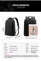 Mochila Ligera para Portátil de Una Sola Capa con Logotipo Personalizado, Superficie de Color Sólido, para Hombres, Oficina, Viajes Diarios