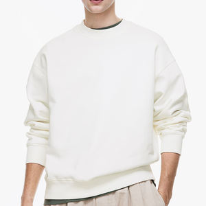 Sudadera de cuello redondo simple para hombre, sudadera con mangas largas, superventas, sudaderas transpirables de algodón y poliéster con cuello redondo para hombre - Product Image 1