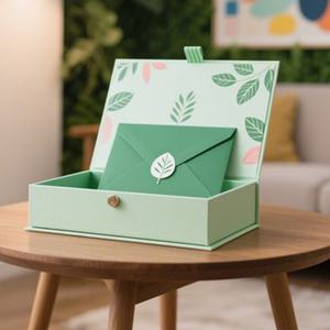 Custom Embossed UV Logo <b>Wedding</b> Invitation Square Luxury Rigid Paper Cardboard Credit <b>Card</b> <b>Gift</b> <b>Card</b> Envelope Packaging Sponge - Product Image 4