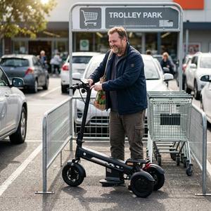 Hikerboy <span class=keywords><strong>Dura</strong></span> Plus, Scooter Eléctrico Urbano de Tres Ruedas, Motor Dual, Capacidad de Subida del 30%, Scooter Eléctrico Plegable - Product Image 5