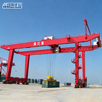 Grue de portail de levage de conteneur sur rail RMG de la gare 30ton 40 tonnes 44 tonnes prix