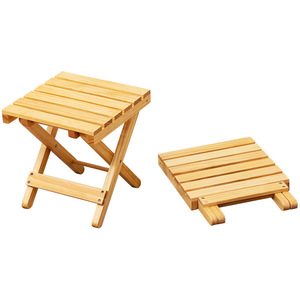 Modern Solid Wood Foldable <strong>Stool</strong> <strong>for</strong> Outdoor Household <strong>Bathroom</strong> Living Room Use-Children's Low Ottoman Modern Simplicity Design - Product Image 5