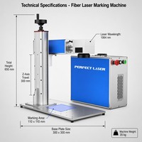 Machine de marquage laser à fibre de bureau pour l'acier inoxydable, l'aluminium, le plastique, la gravure de bijoux et l'impression de logos
